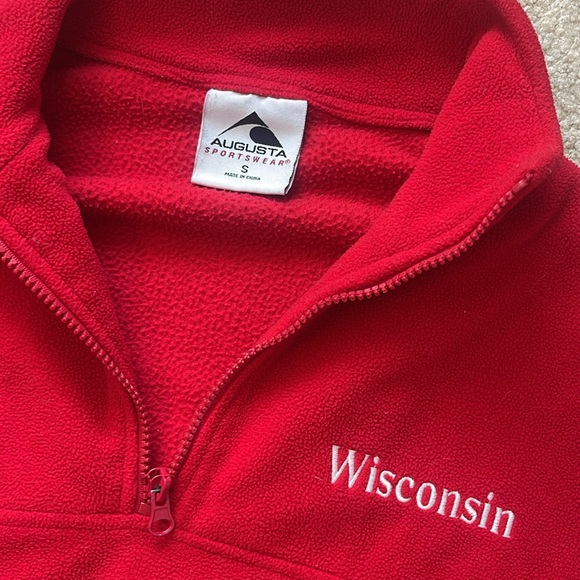 Vintage Wisconsin Badger half zip sweatshirt - Picture 2 of 3